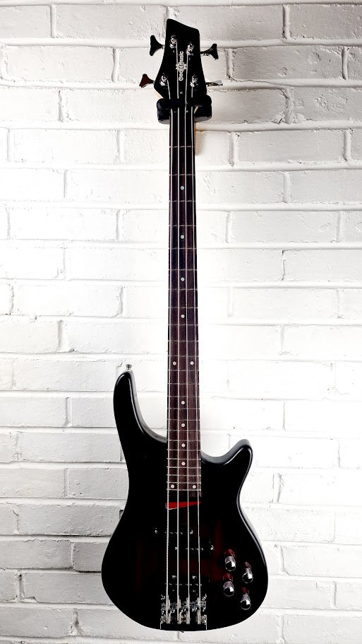 GEAR4MUSIC 4 STRING PRECISION BASS GUITAR TRANS RED BURST