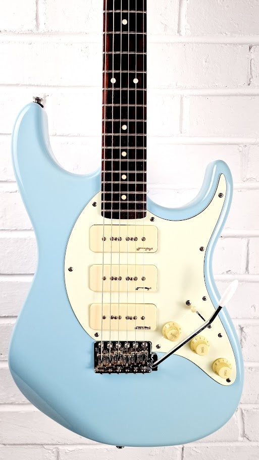 VINTAGE ADVANCE AV6 LAGUNA BLUE STRATOCASTER ELECTRIC GUITAR