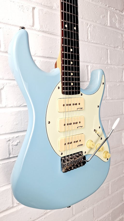 VINTAGE ADVANCE AV6 LAGUNA BLUE STRATOCASTER ELECTRIC GUITAR