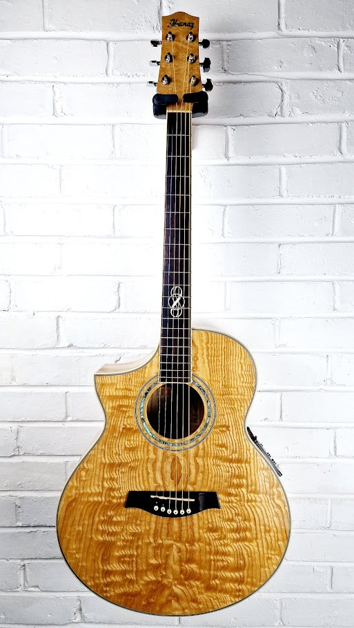 IBANEZ EW20LASE-NT NATURAL LEFT HANDED ELECTRO ACOUSTIC GUITAR