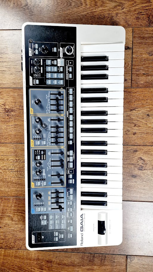 ROLAND GAIA SH-01 SYTHESIZER AND POWER SUPPLY