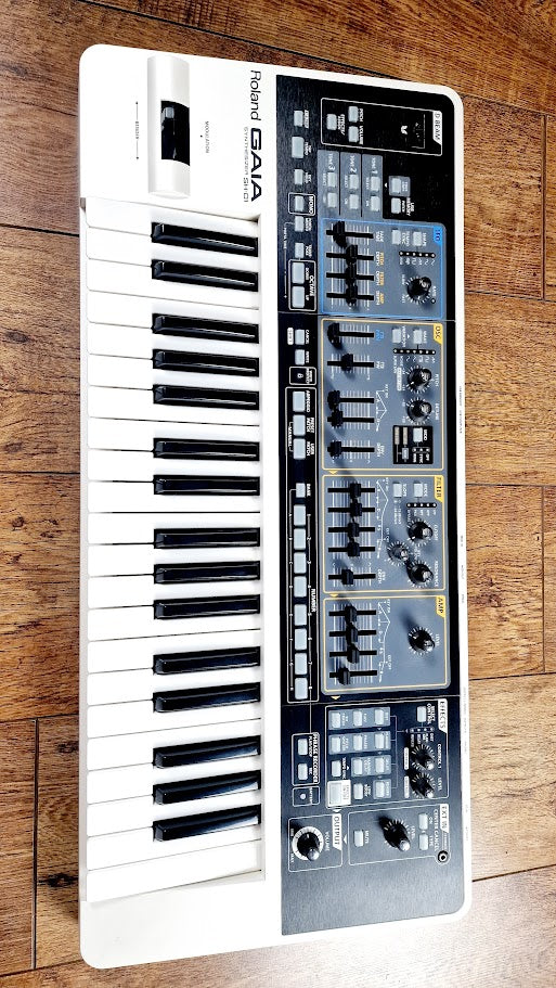 ROLAND GAIA SH-01 SYTHESIZER AND POWER SUPPLY