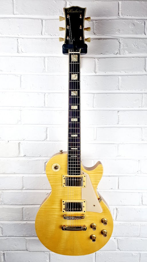 KIMBARA LES PAUL NATURAL JAPANESE ELECTRIC GUITAR + HARD CASE