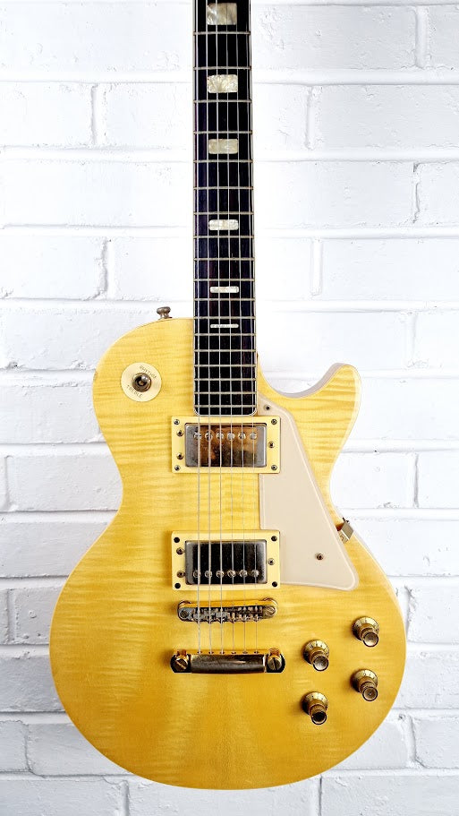 KIMBARA LES PAUL NATURAL JAPANESE ELECTRIC GUITAR + HARD CASE