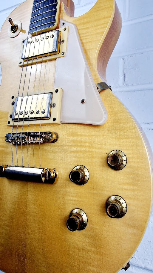 KIMBARA LES PAUL NATURAL JAPANESE ELECTRIC GUITAR + HARD CASE