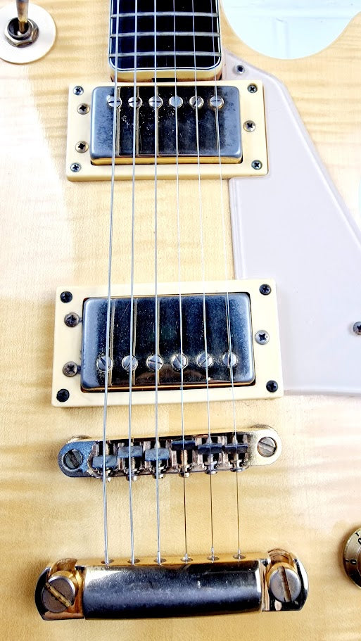 KIMBARA LES PAUL NATURAL JAPANESE ELECTRIC GUITAR + HARD CASE