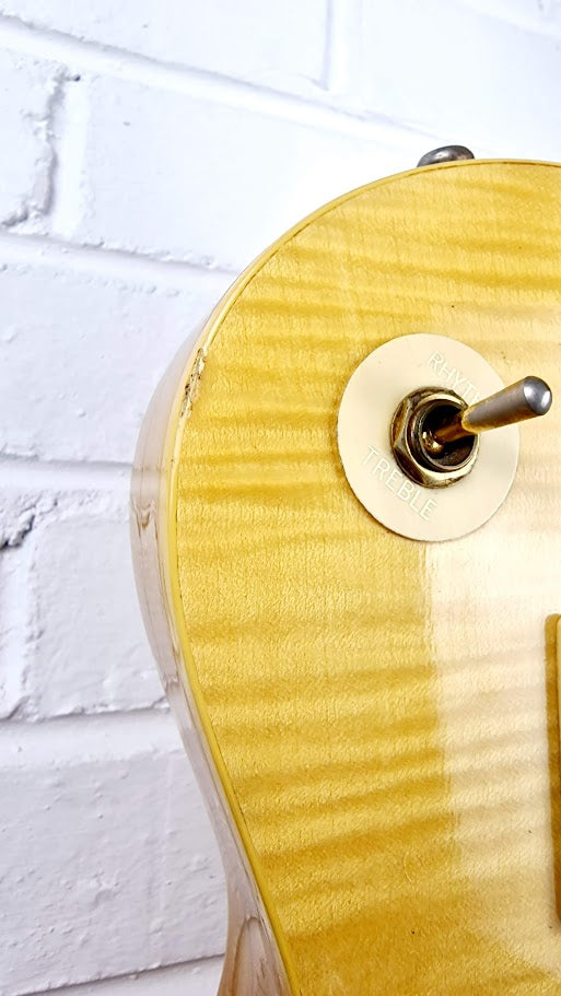 KIMBARA LES PAUL NATURAL JAPANESE ELECTRIC GUITAR + HARD CASE