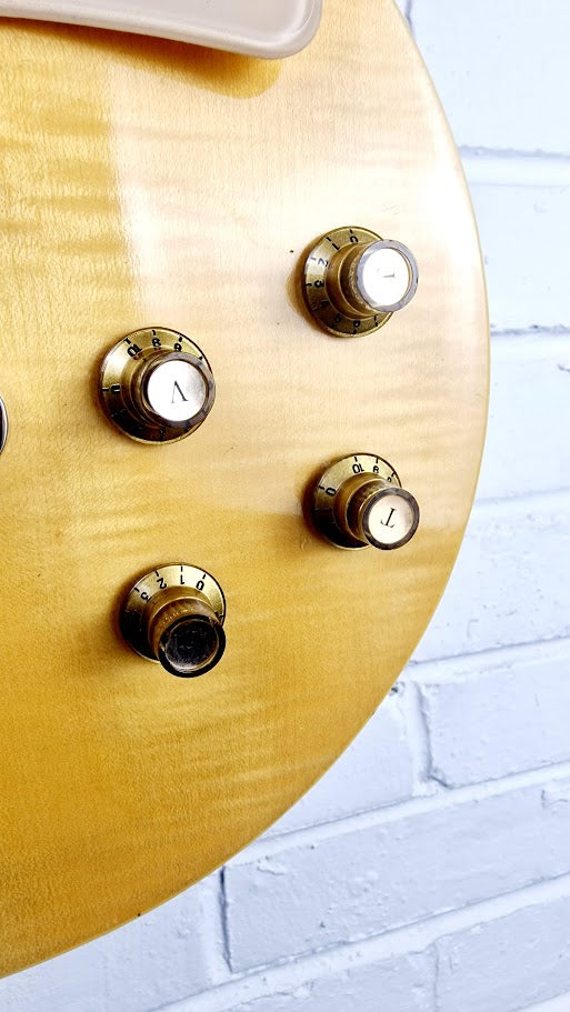 KIMBARA LES PAUL NATURAL JAPANESE ELECTRIC GUITAR + HARD CASE