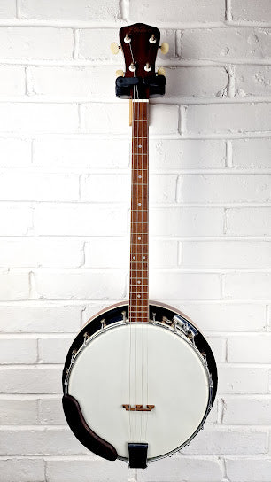 J WALKER JAPANESE 4 STRING RESONATOR BANJO + VIKING CASE