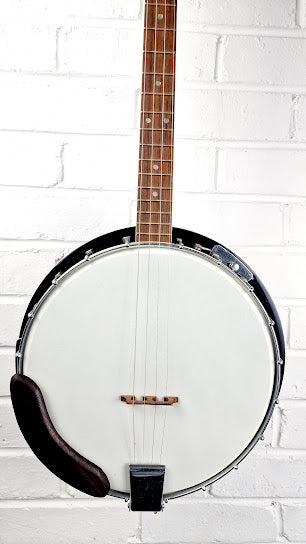 J WALKER JAPANESE 4 STRING RESONATOR BANJO + VIKING CASE