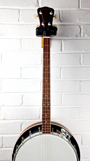 J WALKER JAPANESE 4 STRING RESONATOR BANJO + VIKING CASE