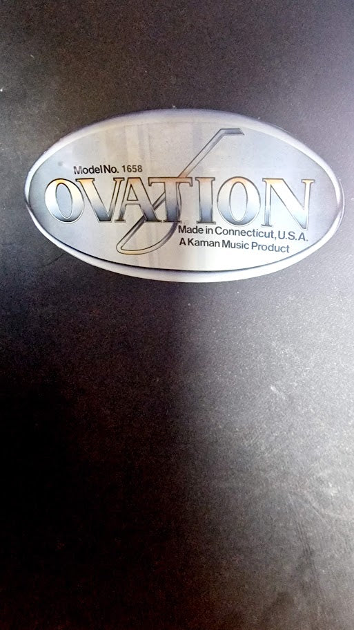 OVATION 1658 CUSTOM LEGEND 12 STRING BOWL BACK GUITAR AND HARD CASE