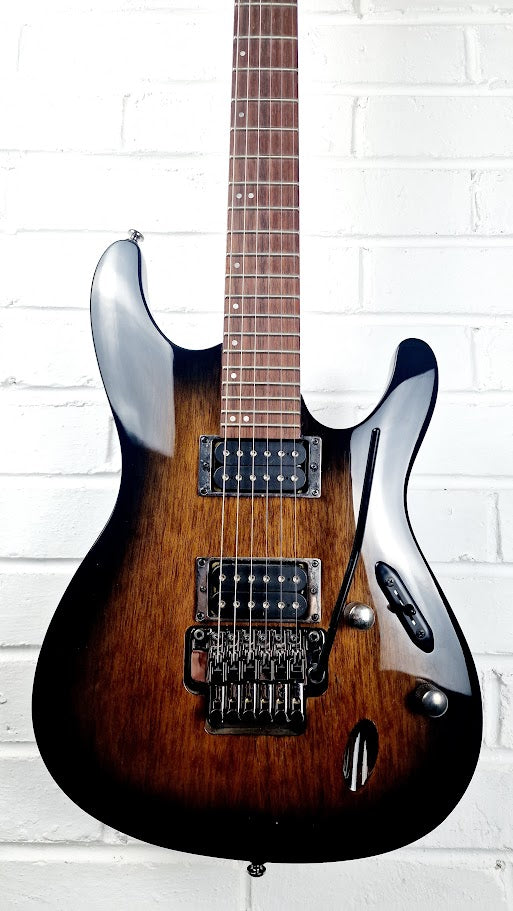 IBANEZ S520 TRANSPARENT BLACK SUNBURST ELECTRIC GUITAR