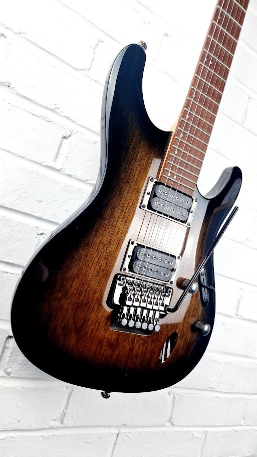 IBANEZ S520 TRANSPARENT BLACK SUNBURST ELECTRIC GUITAR
