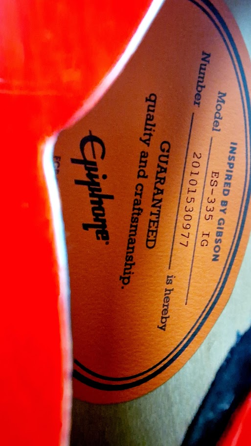 EPIPHONE ES 335 IG INSPIRED BY GIBSON CHERRY RED GUITAR