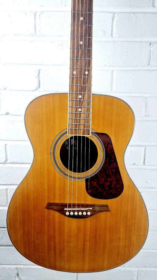 VINTAGE V300 NATURAL PARLOUR ACOUSTIC FOLK GUITAR