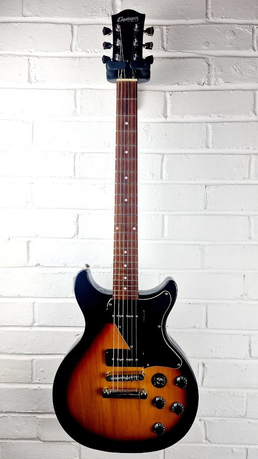 CRUISER BY CRAFTER SUNBURST DOUBLE CUTAWAY P90 ELECTRIC GUITAR