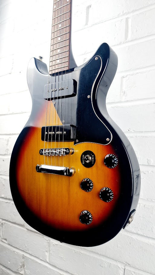 CRUISER BY CRAFTER SUNBURST DOUBLE CUTAWAY P90 ELECTRIC GUITAR