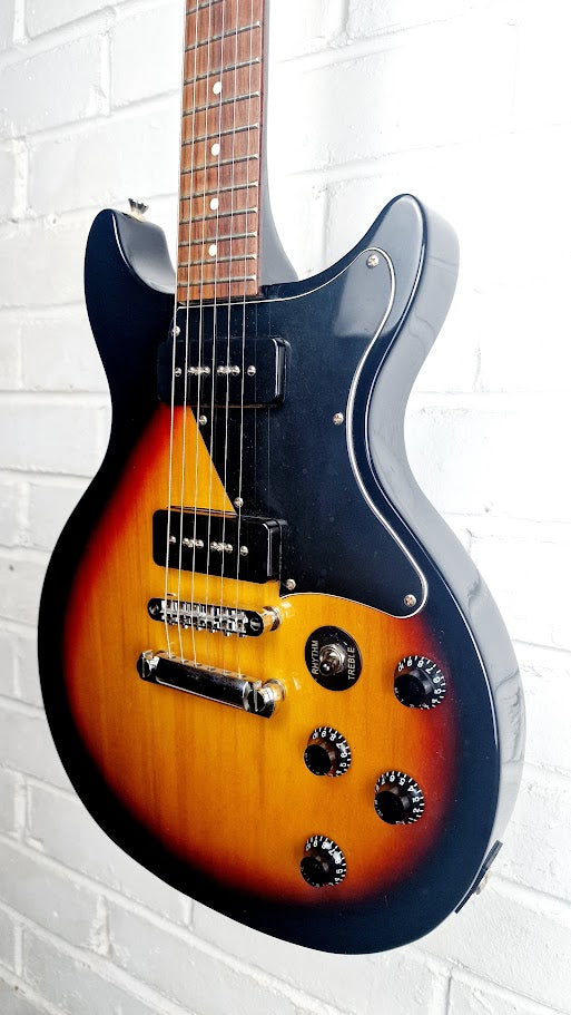 CRUISER BY CRAFTER SUNBURST DOUBLE CUTAWAY P90 ELECTRIC GUITAR