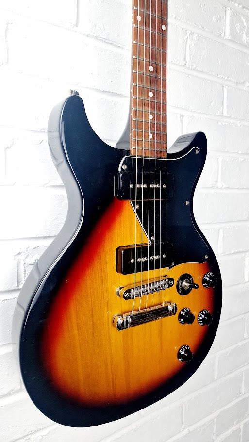 CRUISER BY CRAFTER SUNBURST DOUBLE CUTAWAY P90 ELECTRIC GUITAR