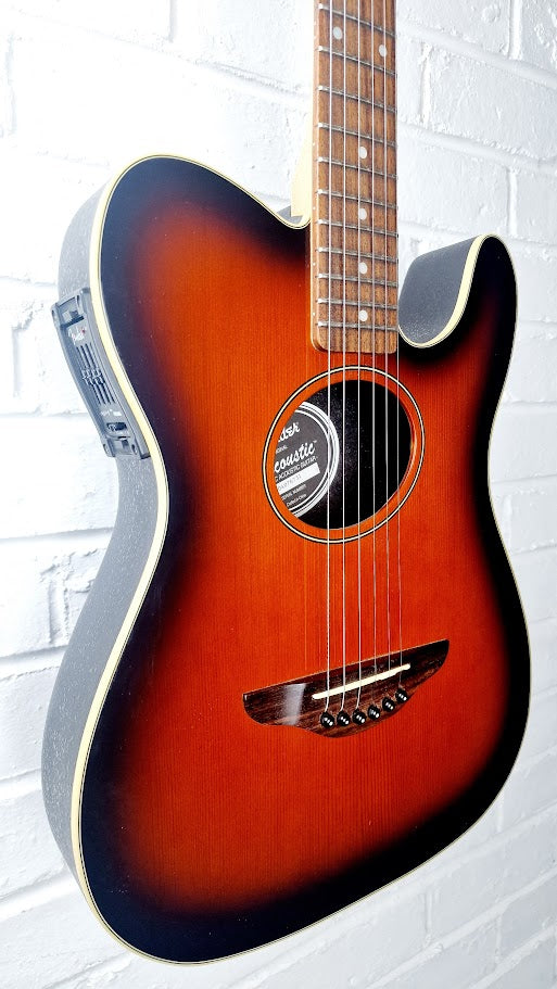 FENDER TELECOUSTIC SUNBURST ELECTRO ACOUSTIC GUITAR