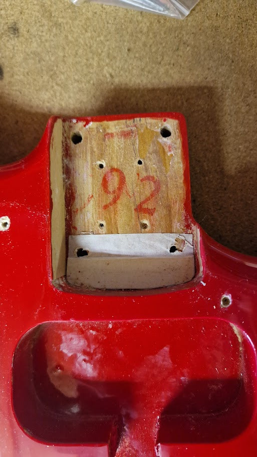 STRATOCASTER PARTSCASTER RED ELECTRIC GUITAR #001