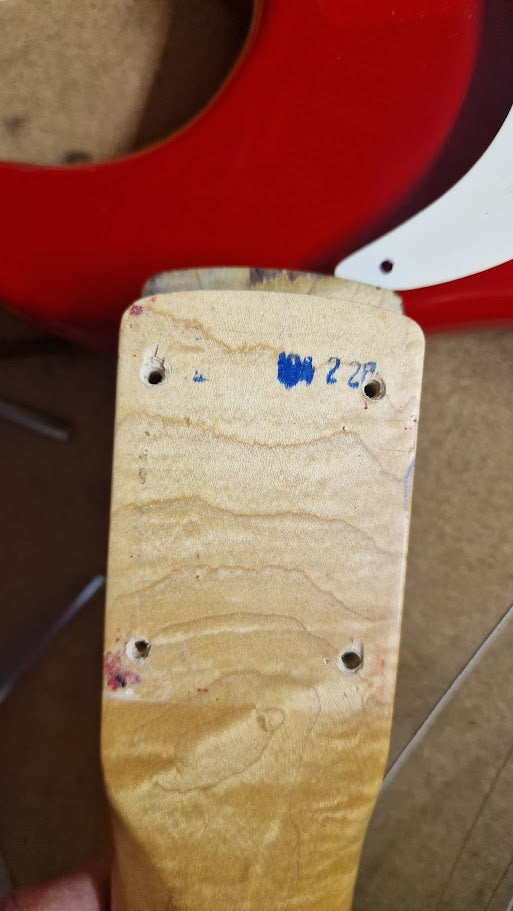 STRATOCASTER PARTSCASTER RED ELECTRIC GUITAR #001