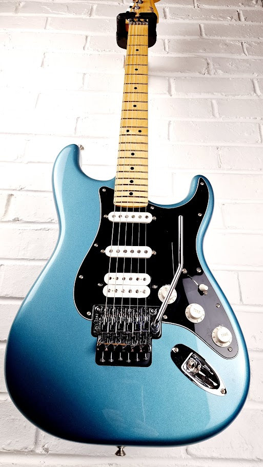 FENDER PLAYER STRATOCASTER FLOYD ROSE HSS TIDEPOOL BLUE ELECTRIC GUITAR