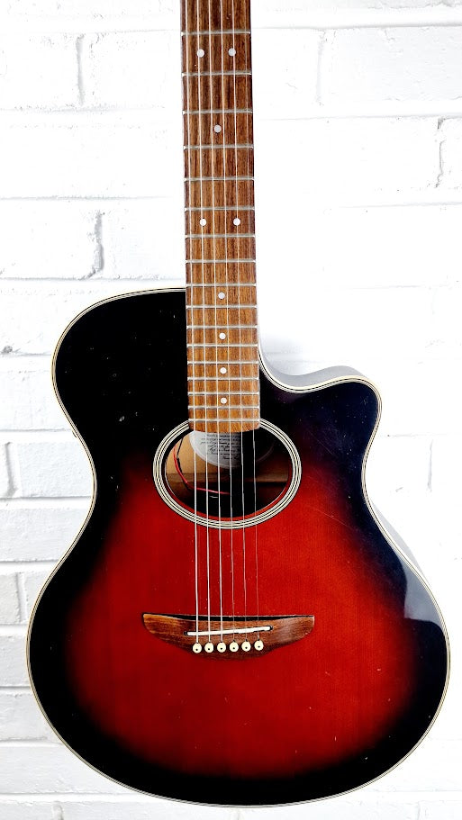 YAMAHA APX-4 CHERRY BURST ACOUSTIC GUITAR