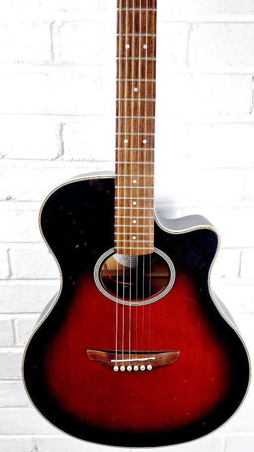 YAMAHA APX-4 CHERRY BURST ACOUSTIC GUITAR