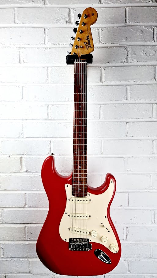 STRATOCASTER PARTSCASTER RED ELECTRIC GUITAR #001