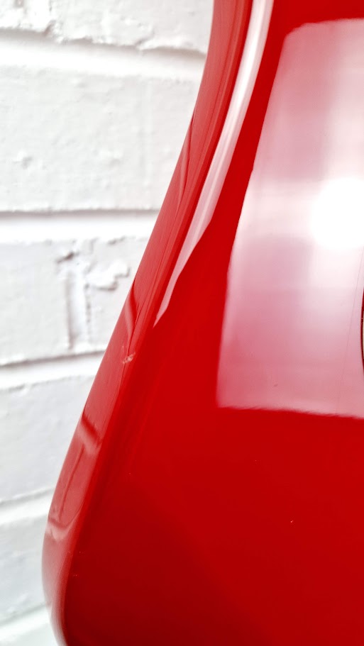 STRATOCASTER PARTSCASTER RED ELECTRIC GUITAR #001