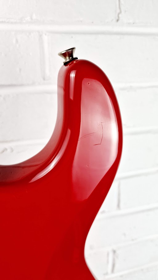 STRATOCASTER PARTSCASTER RED ELECTRIC GUITAR #001