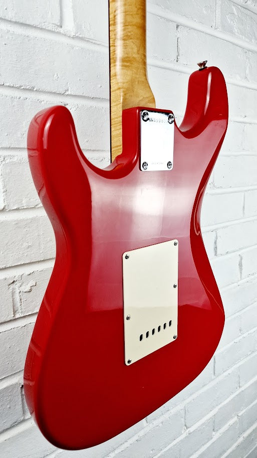 STRATOCASTER PARTSCASTER RED ELECTRIC GUITAR #001