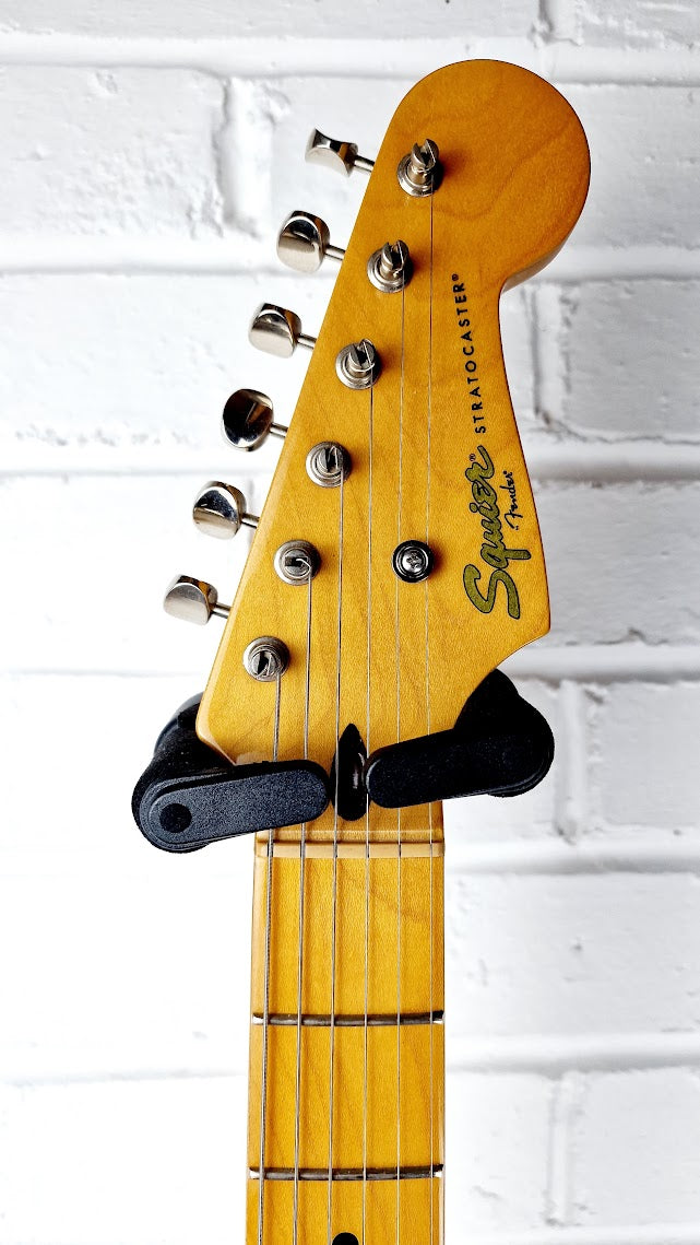 STRATOCASTER PARTSCASTER RED BURST ELECTRIC GUITAR #005