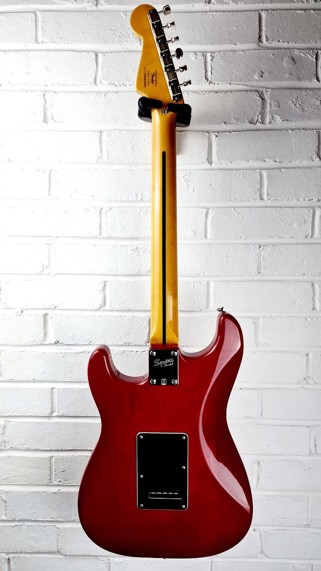 STRATOCASTER PARTSCASTER RED BURST ELECTRIC GUITAR #005