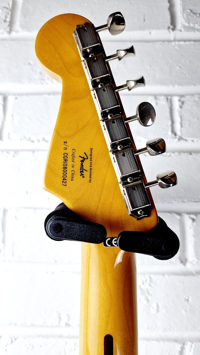 STRATOCASTER PARTSCASTER RED BURST ELECTRIC GUITAR #005