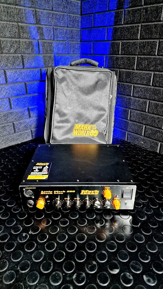 MARK BASS LITTLE MARK 250 BLACK LINE BASS AMP HEAD + CASE
