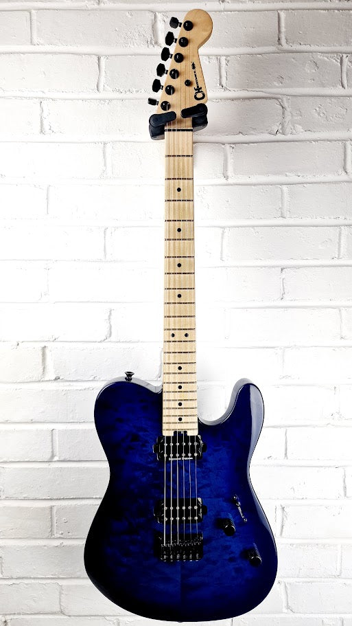 CHARVEL PRO MOD SAN DIMAS STYLE 2 HH HT QM2017 CHLORINE BURST ELECTRIC GUITAR