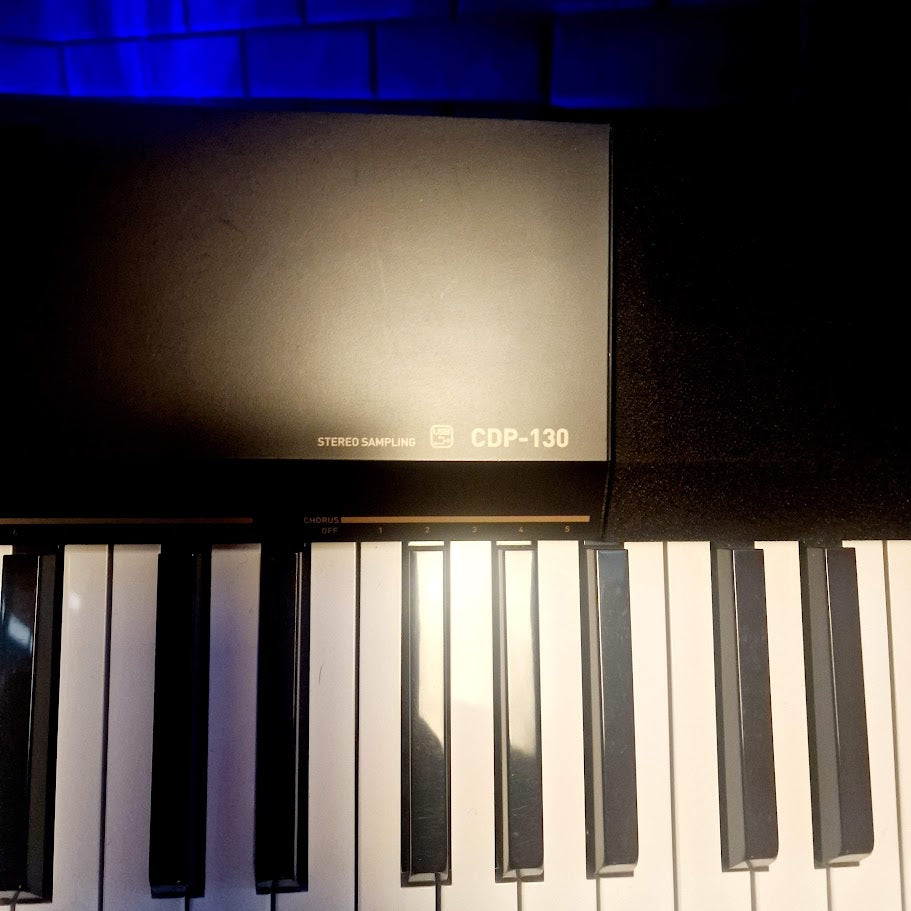 CASIO CDP130 88 KEY TOUCH SENSITIVE BLACK KEYBOARD DIGITAL PIANO