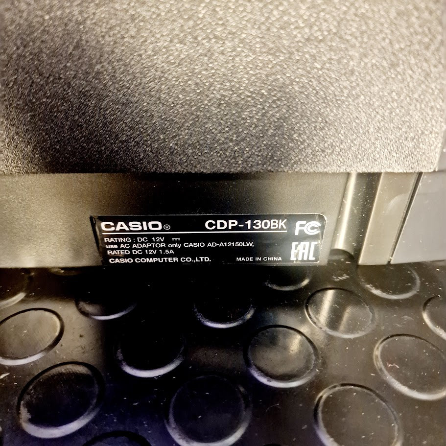 CASIO CDP130 88 KEY TOUCH SENSITIVE BLACK KEYBOARD DIGITAL PIANO