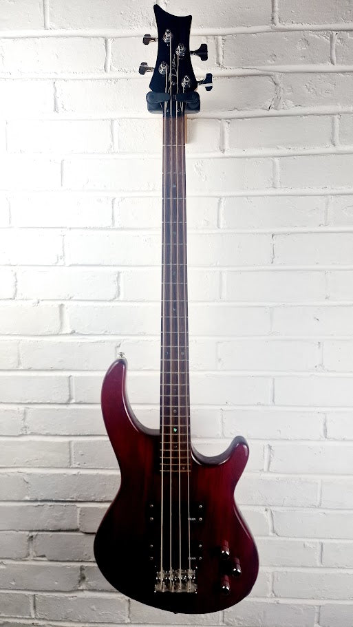 DEAN EDGE 4 STRING TRANS RED BASS GUITAR KOREAN MADE
