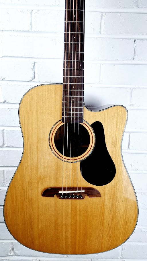 ALVAREZ AD30CE ELECTRO ACOUSTIC NATURAL GUITAR