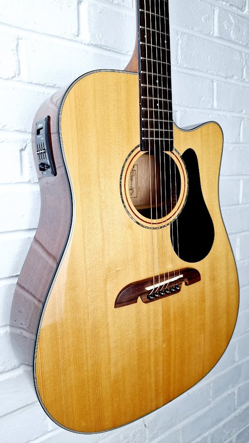 ALVAREZ AD30CE ELECTRO ACOUSTIC NATURAL GUITAR