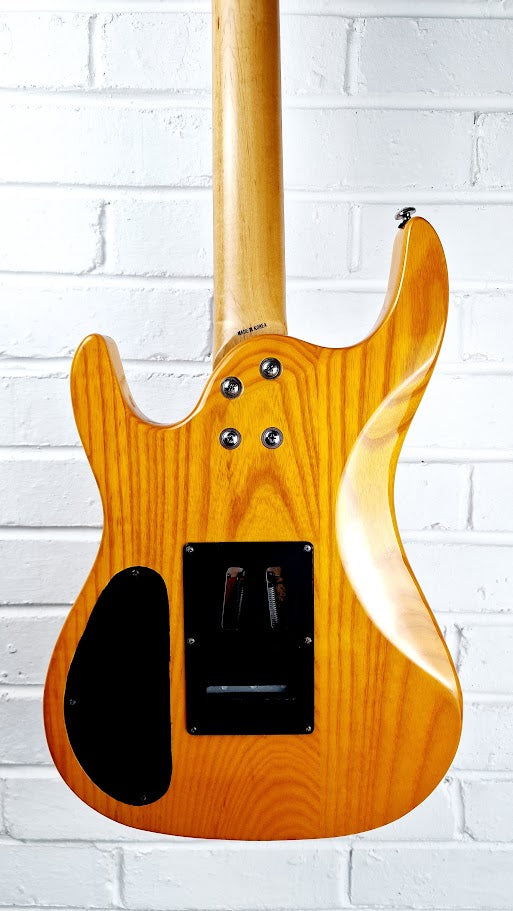ARIA PRO II 2 MAGMA SERIES ORANGE SUPERSTRAT ELECTRIC GUITAR