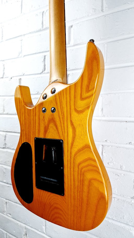 ARIA PRO II 2 MAGMA SERIES ORANGE SUPERSTRAT ELECTRIC GUITAR