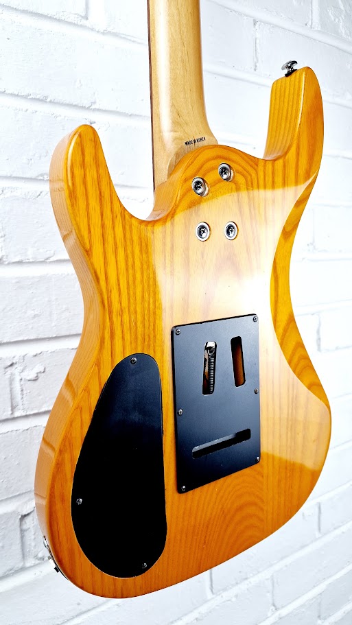 ARIA PRO II 2 MAGMA SERIES ORANGE SUPERSTRAT ELECTRIC GUITAR