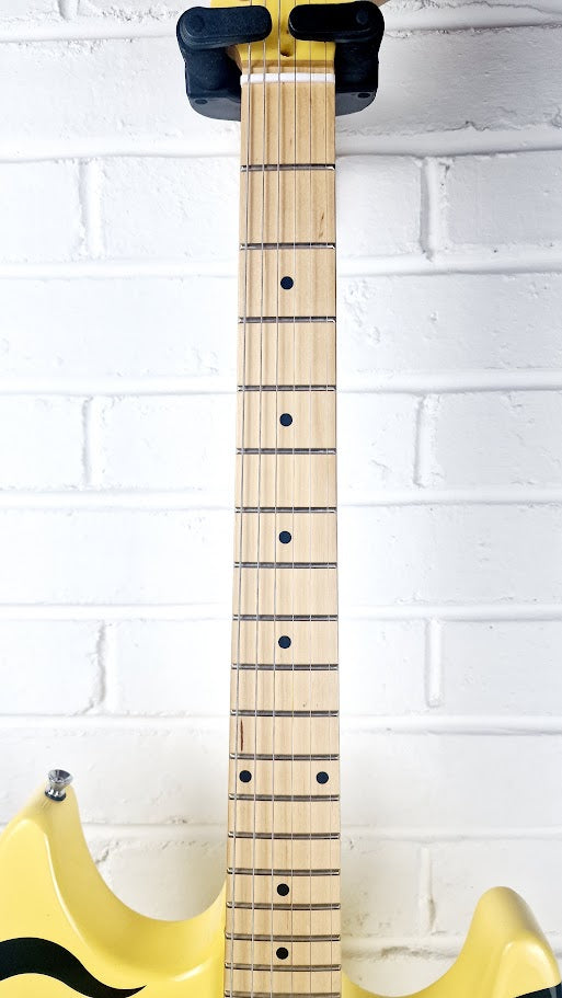 FAZLEY CUSTOM SERIES FTD182 TIGER STRIPE YELLOW ELECTRIC GUITAR