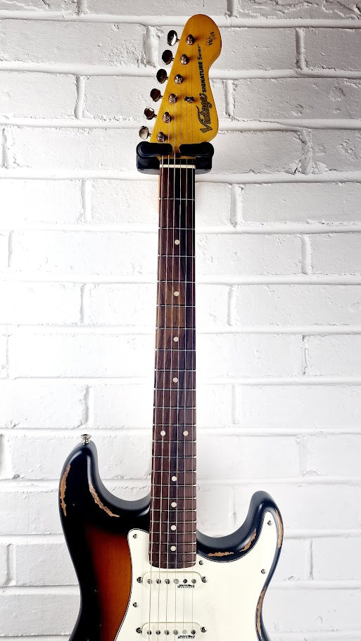 VINTAGE V6 PAUL ROSE ROAD WORN SUNBURST STRATOCASTER ELECTRIC GUITAR