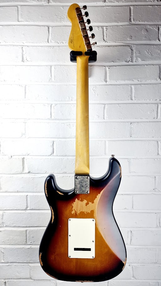 VINTAGE V6 PAUL ROSE ROAD WORN SUNBURST STRATOCASTER ELECTRIC GUITAR